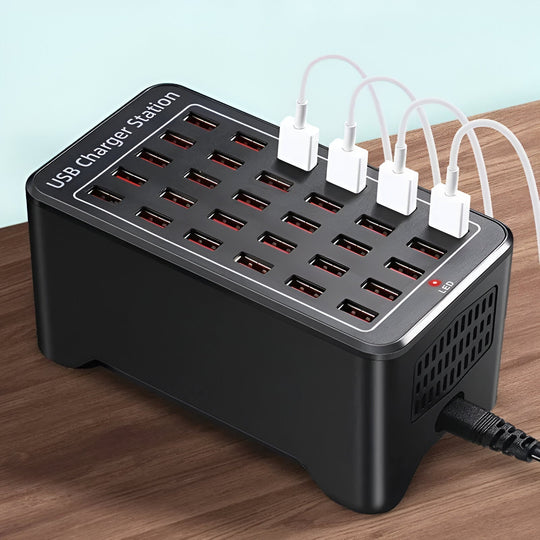 Universal Multi-USB Charging Station with 30 Ports - PowerPort Pro 30