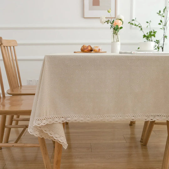 Pastoral Cotton-Linen Tablecloth