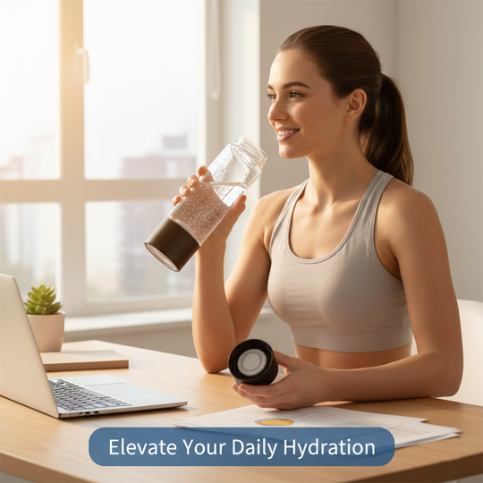 Hydrogen Water Bottle - Rechargeable - Glass Design