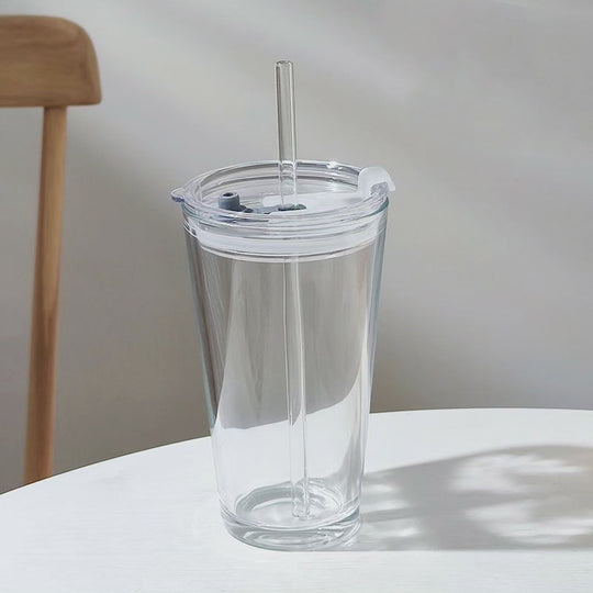 Round Transparent Borosilicate Drinking Tumbler