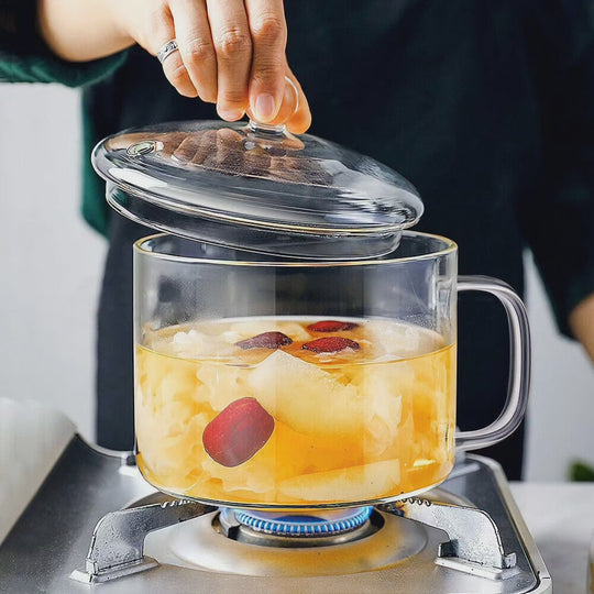 Heat-Resistant Glass Cooking Pot