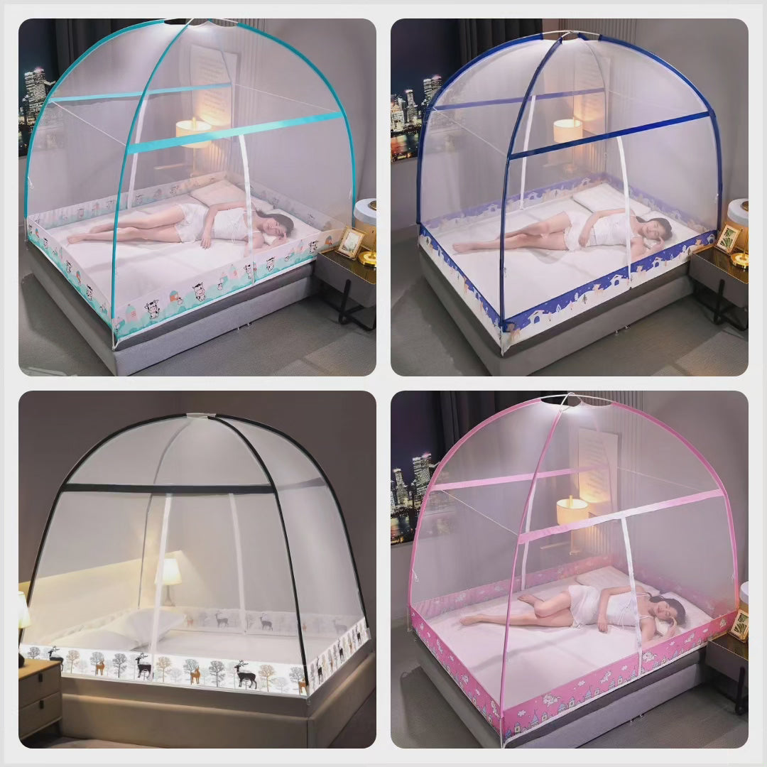 Collapsible Mosquito Net (5x6) - Black
