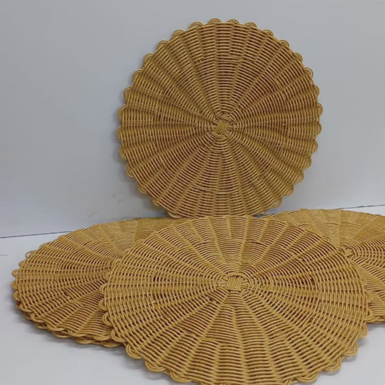 6-Piece Set Thicker Rattan Table Set