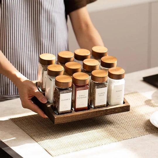 12-Piece Spice Jar Set
