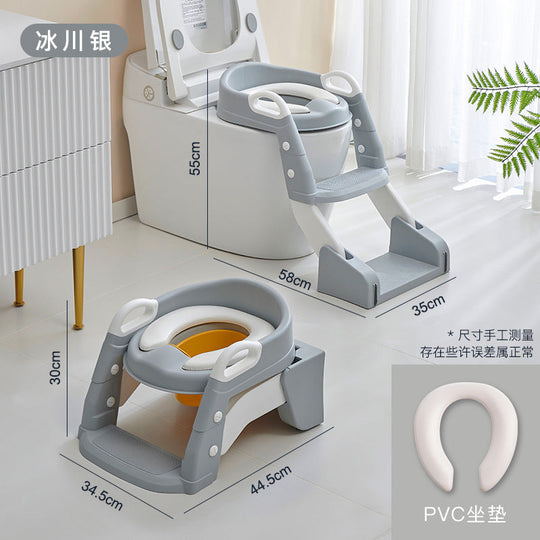 2 in 1 Toilet Potty Trainer Seat with Ladder