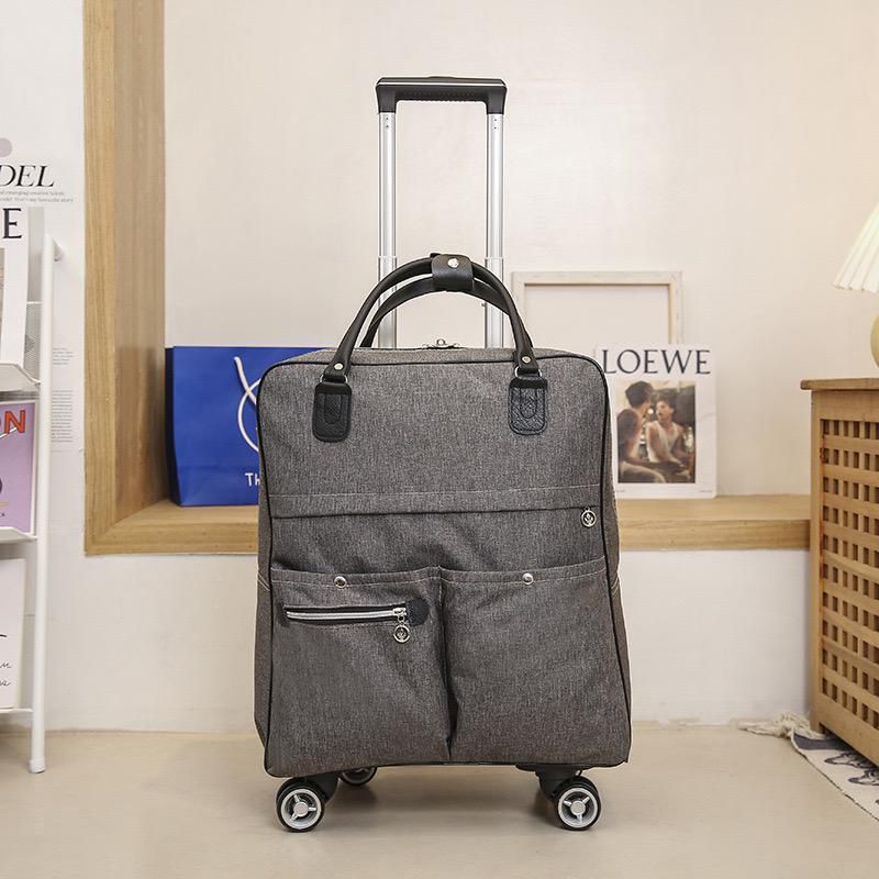 Travel Trolley Bag with Shoulder Strap - Carry-On Bag