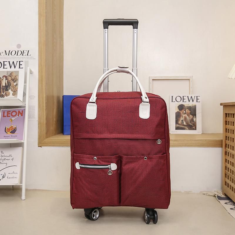 Travel Trolley Bag with Shoulder Strap - Carry-On Bag