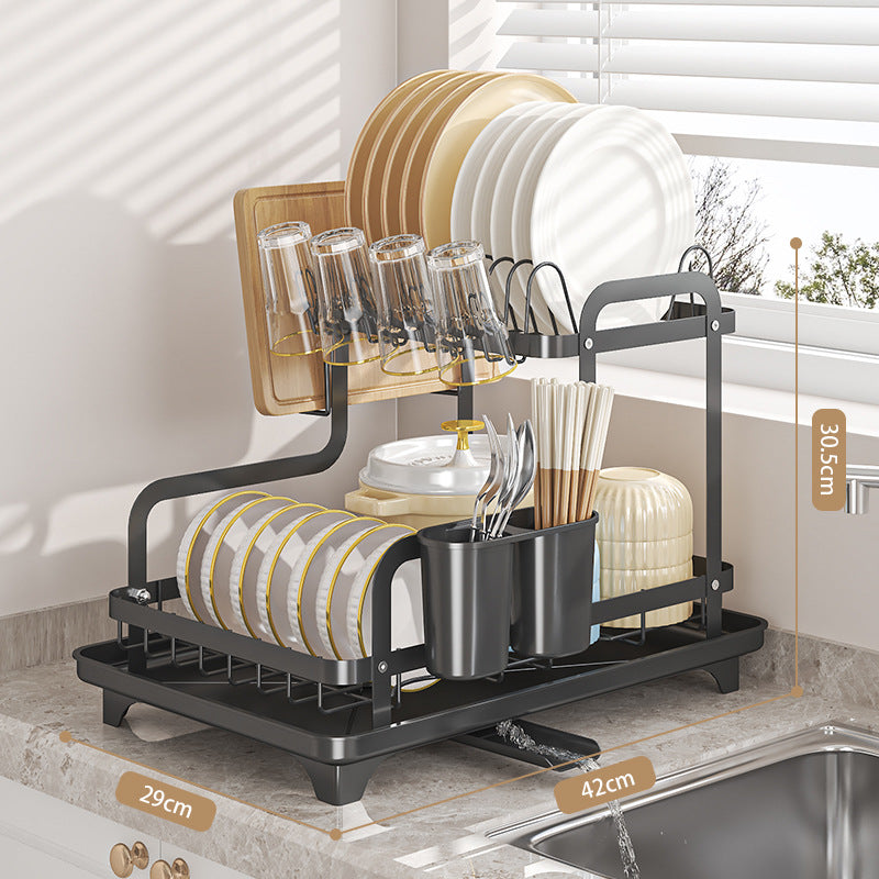 Two-Tier Dish Rack