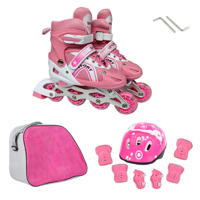 Skate Shoes and Protective Gear Set