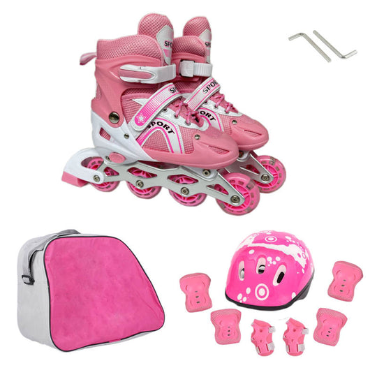 Skate Shoes and Protective Gear Set