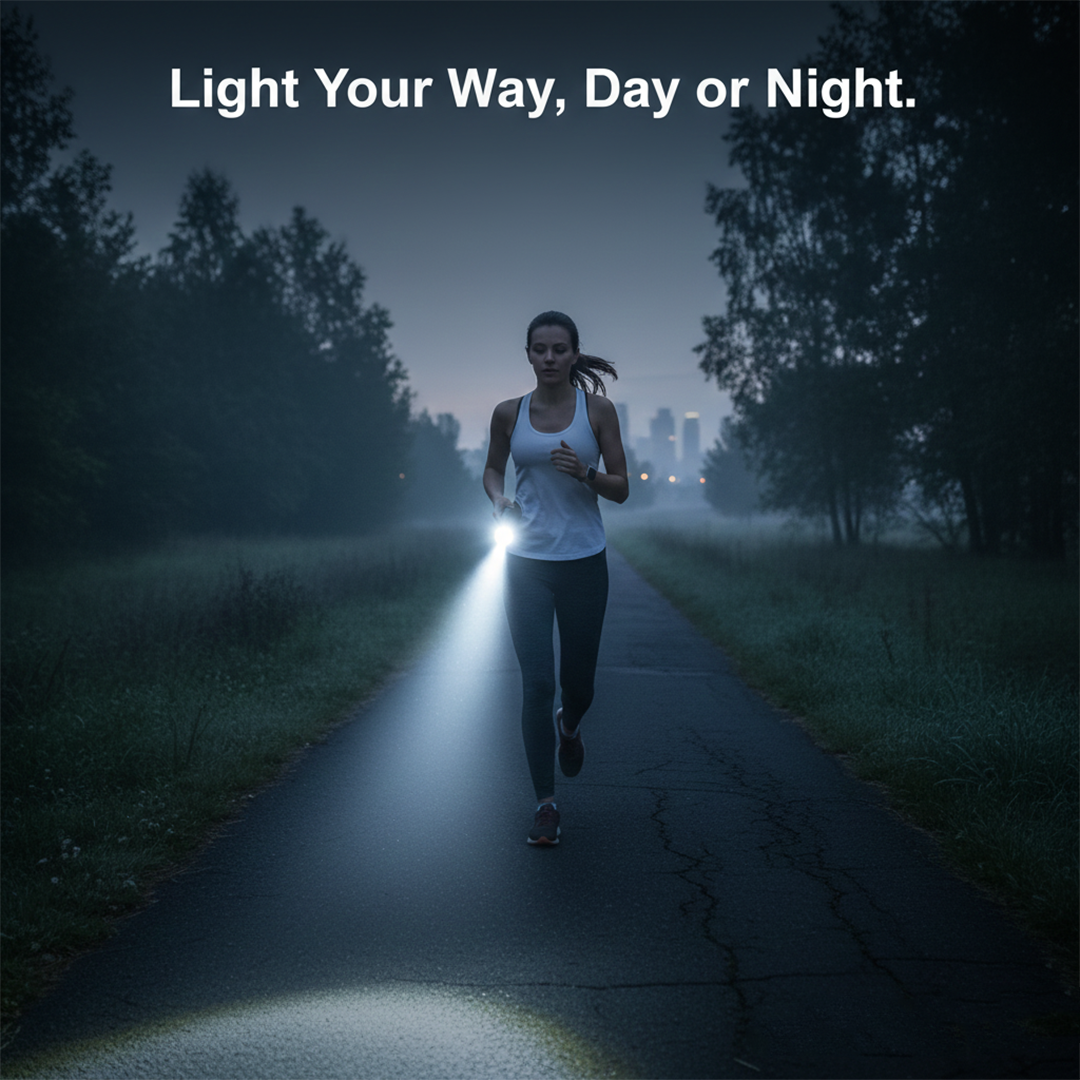 LED Flashlight - Rechargeable Torch - Zoom Function