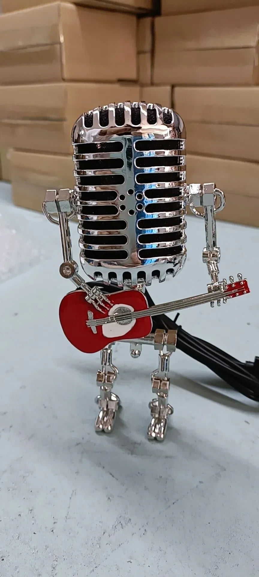Industrial Table Lamp - Robot Design - Adjustable Brightness 4