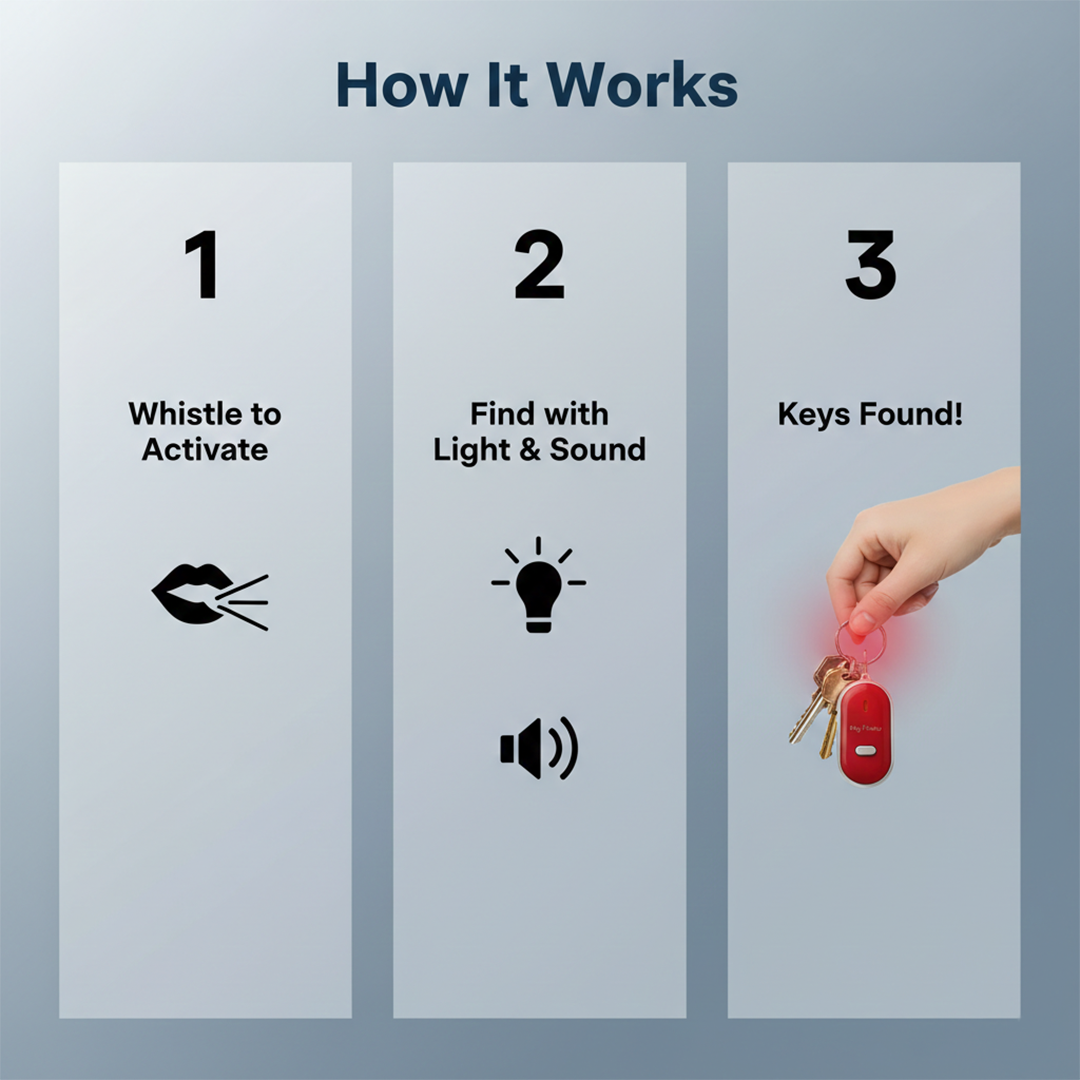 Key Finder - Sound Activated - LED Light