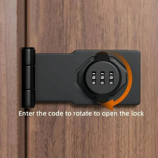 Combination Lock Made of Zinc Alloy – Keyless Door Lock with 1000 Codes