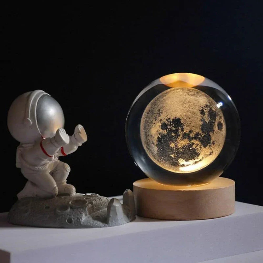 LED Night Light - 3D Crystal Sphere - USB Powered