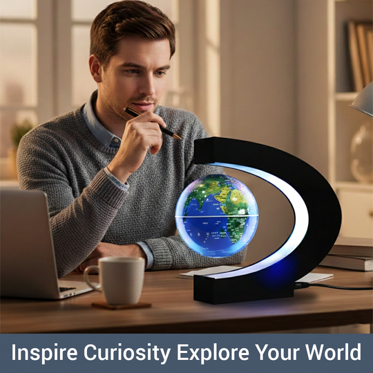 Levitating Globe - LED Display - Desk Decoration