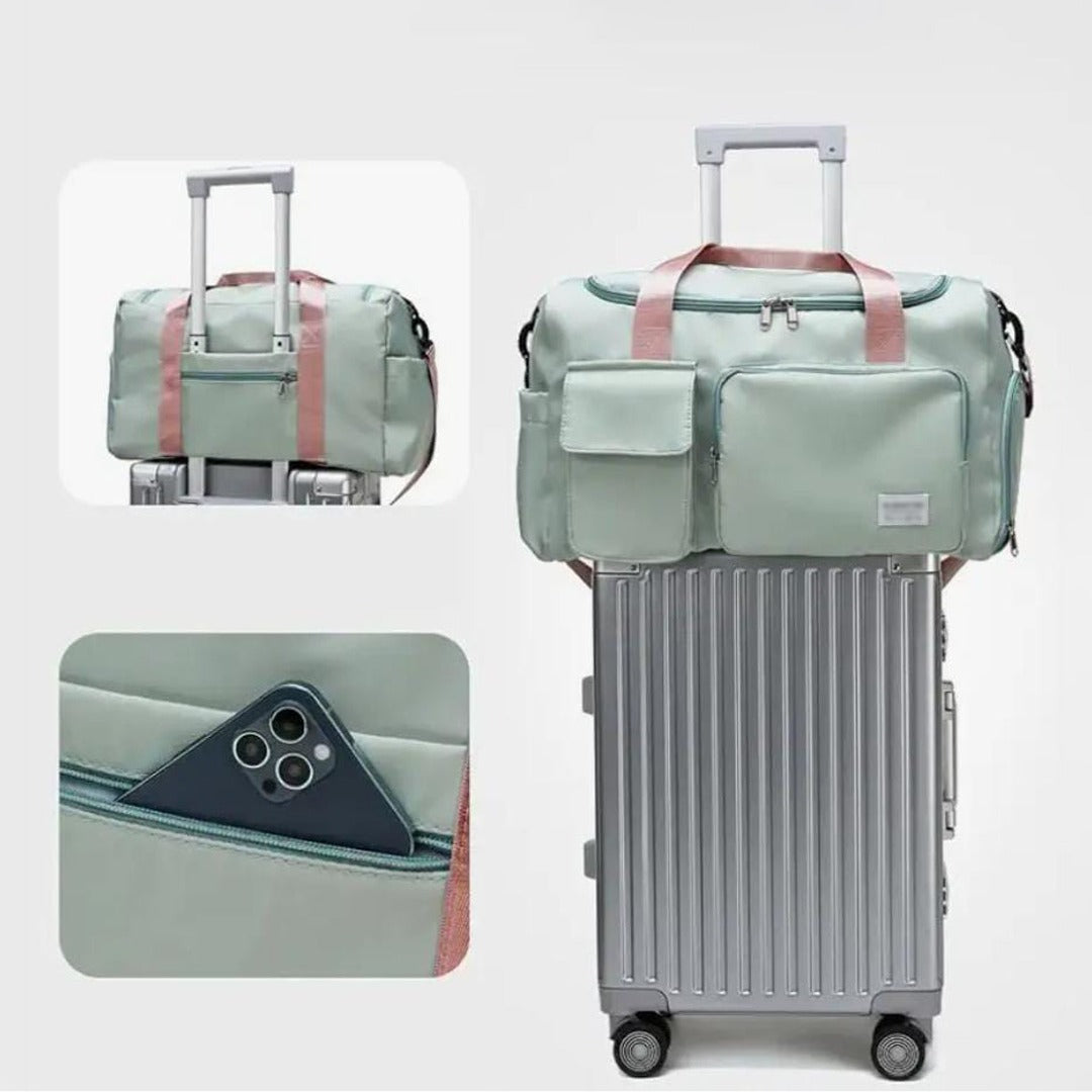 Multi-Pocket Travel Bag | Sports and Gym Duffle with Separate Shoe Compartment