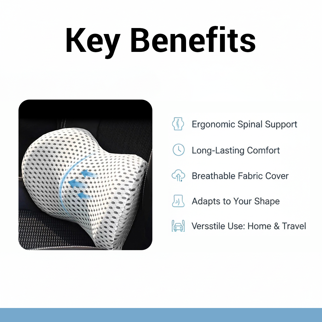 Lumbar Cushion - Chair Use - Back Area Placement