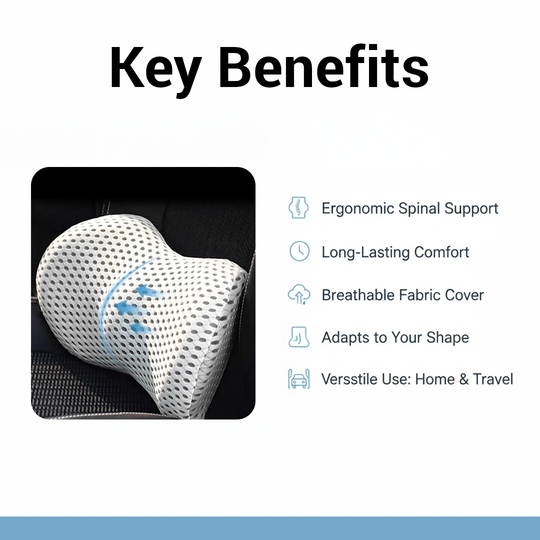 Lumbar Cushion - Chair Use - Back Area Placement
