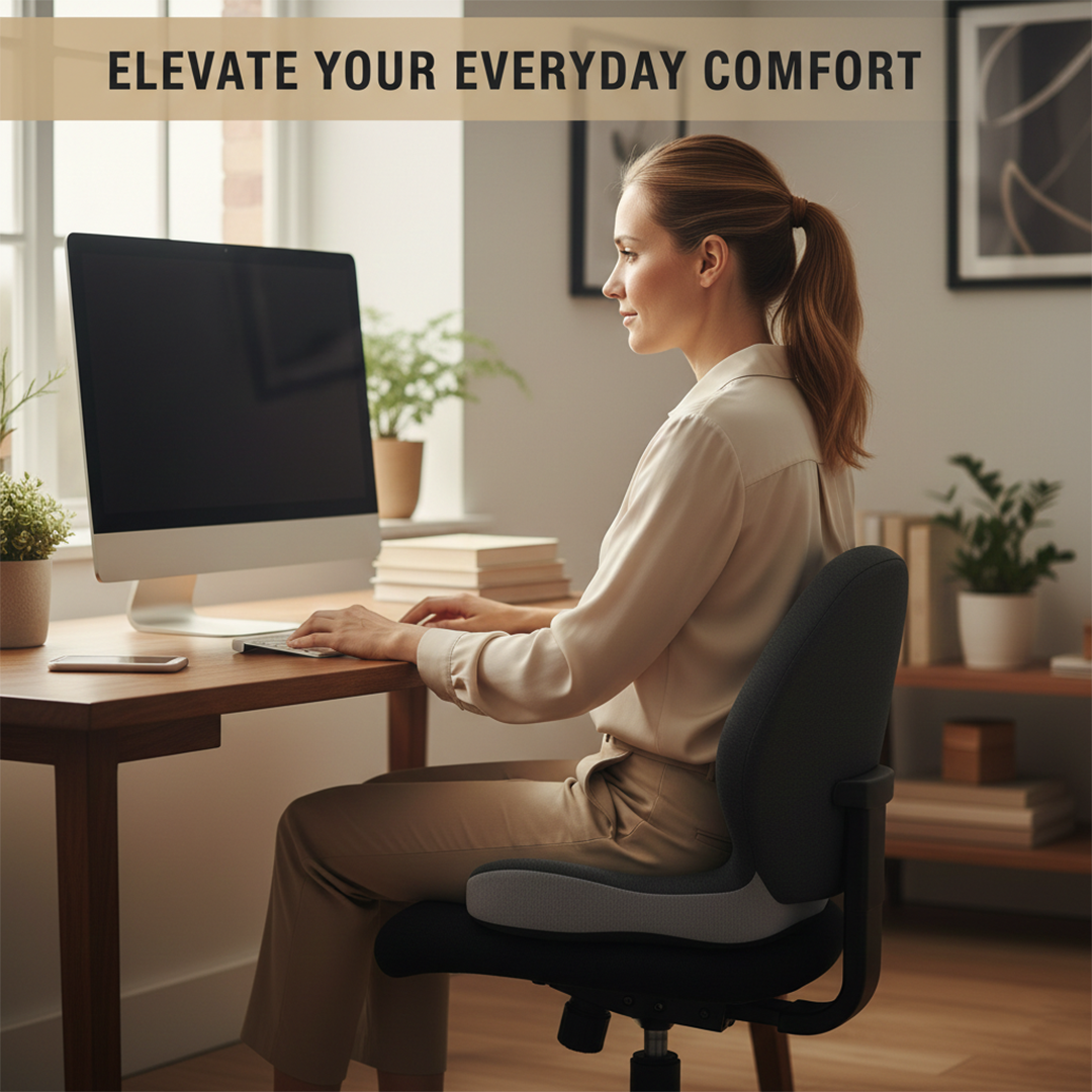 Lumbar Support Pillow - Car Seat - Chair Cushion