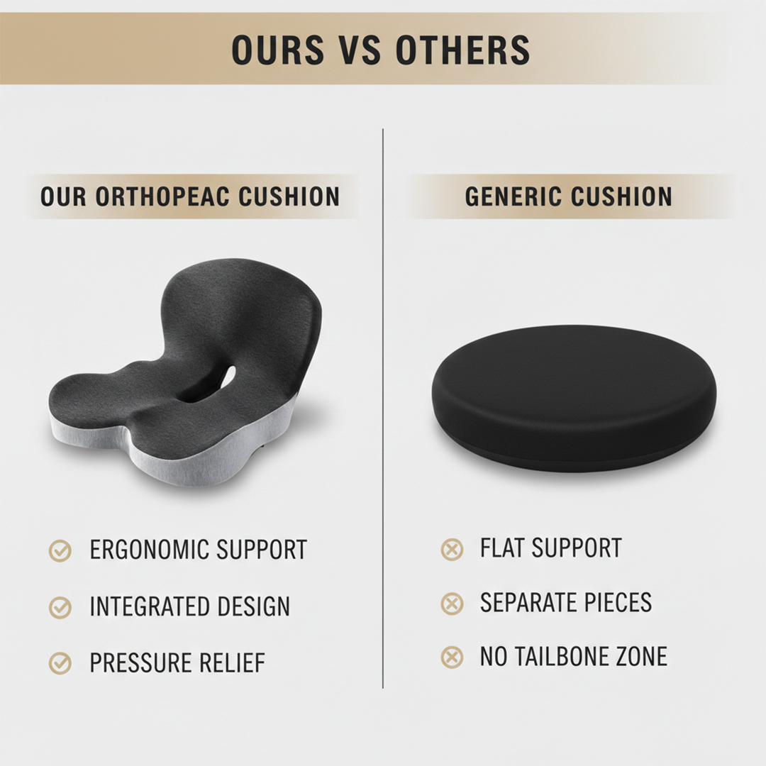 Lumbar Support Pillow - Car Seat - Chair Cushion