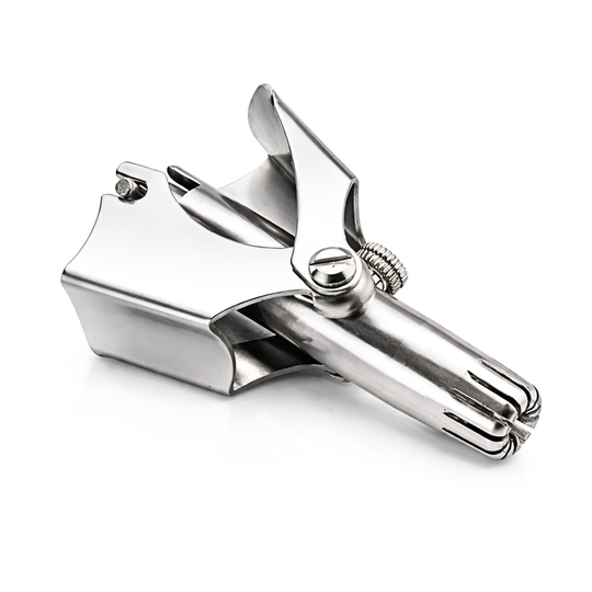 Manual Stainless Steel Nose Hair Trimmer for Manual Grooming