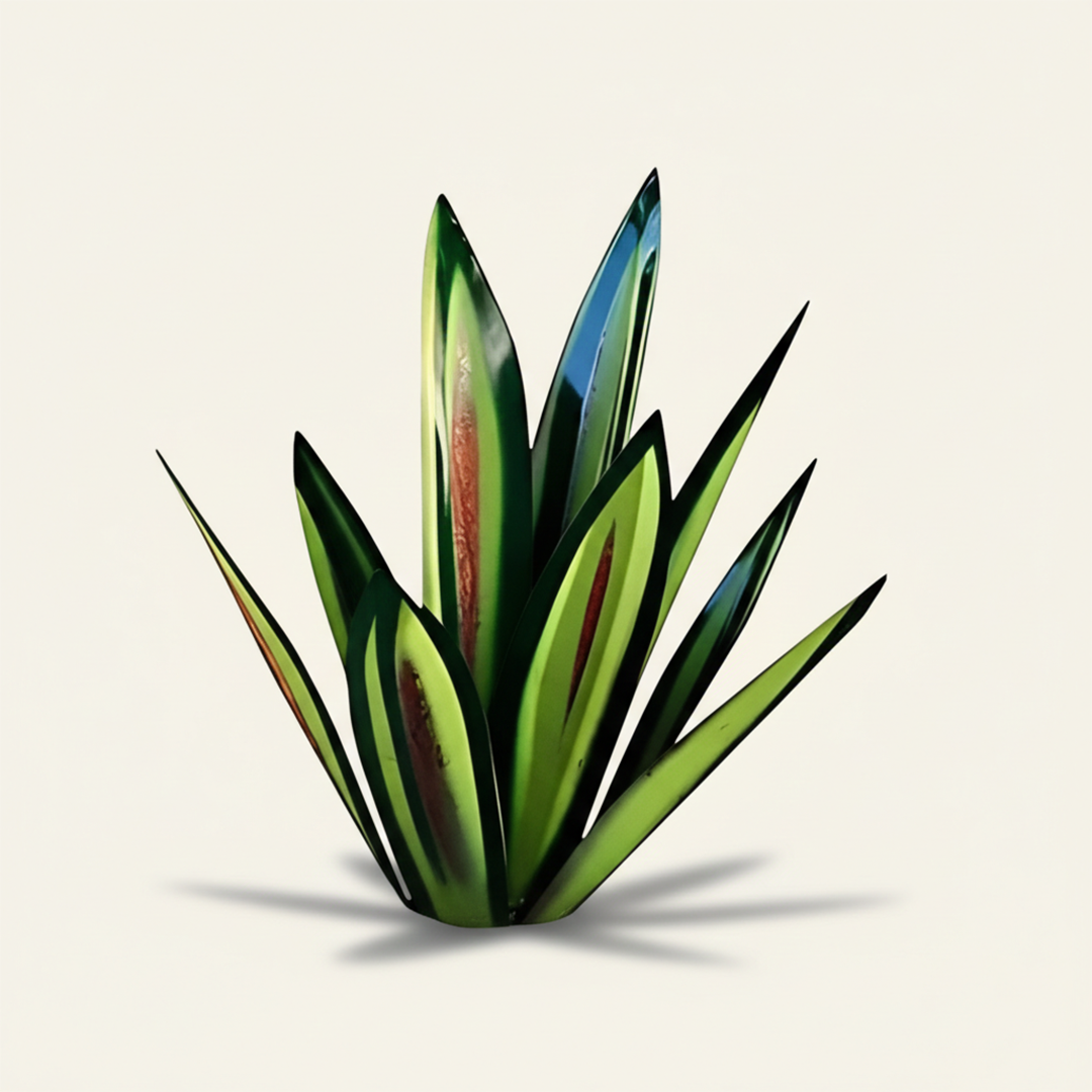 Metal Decorative Plant - Agave Sculpture - Indoor Outdoor