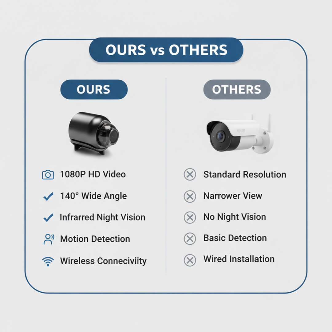 Mini 1080P Wireless WiFi Camera with Night Vision and Motion Detection