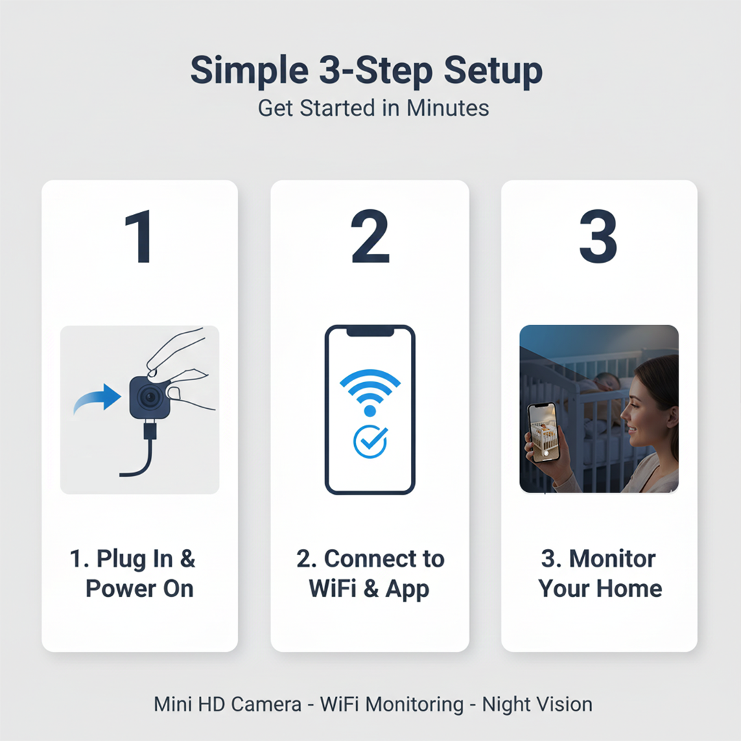 Mini Video Camera - HD Recording - Audio Capture