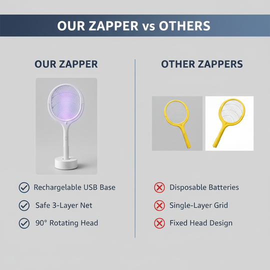 Mosquito Zapper - Electric Design - Rotatable Head