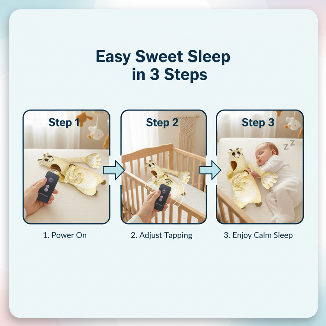 Motorised Baby Sleep Aid – Adjustable Tapping – Supervised Use