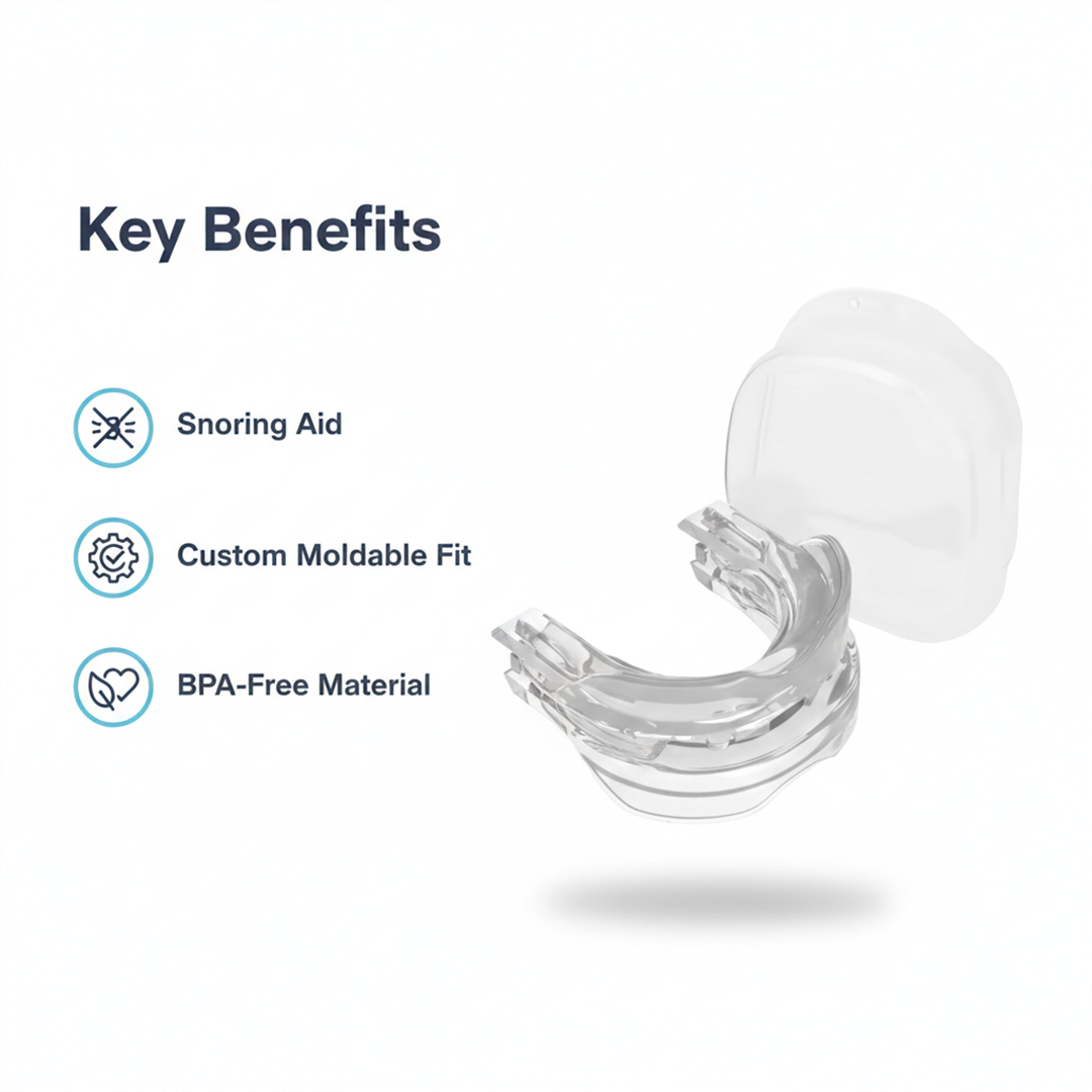 Mouthpiece Guard - Snoring Aid - Clear Design