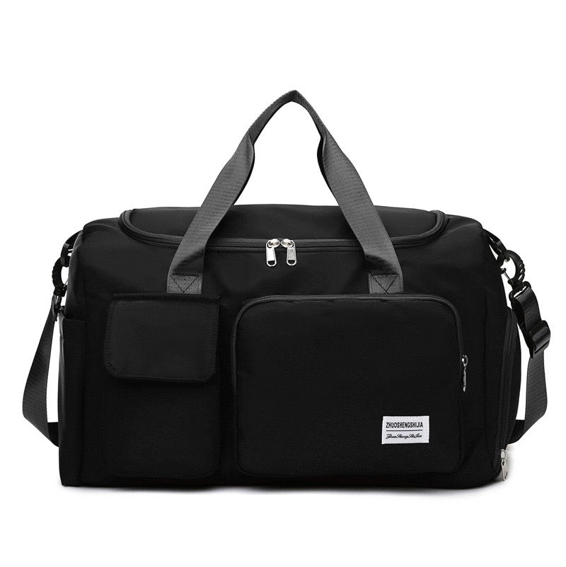 Multi-Pocket Travel Bag | Sports and Gym Duffle with Separate Shoe Compartment