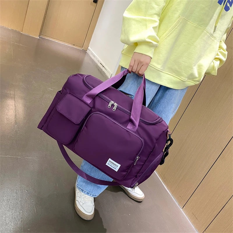 Multi-Pocket Travel Bag | Sports and Gym Duffle with Separate Shoe Compartment