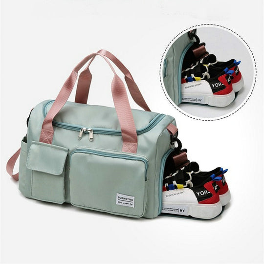Multi-Pocket Travel Bag | Sports and Gym Duffle with Separate Shoe Compartment