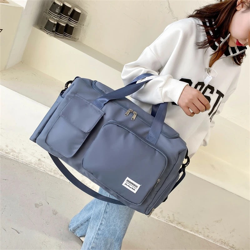 Multi-Pocket Travel Bag | Sports and Gym Duffle with Separate Shoe Compartment