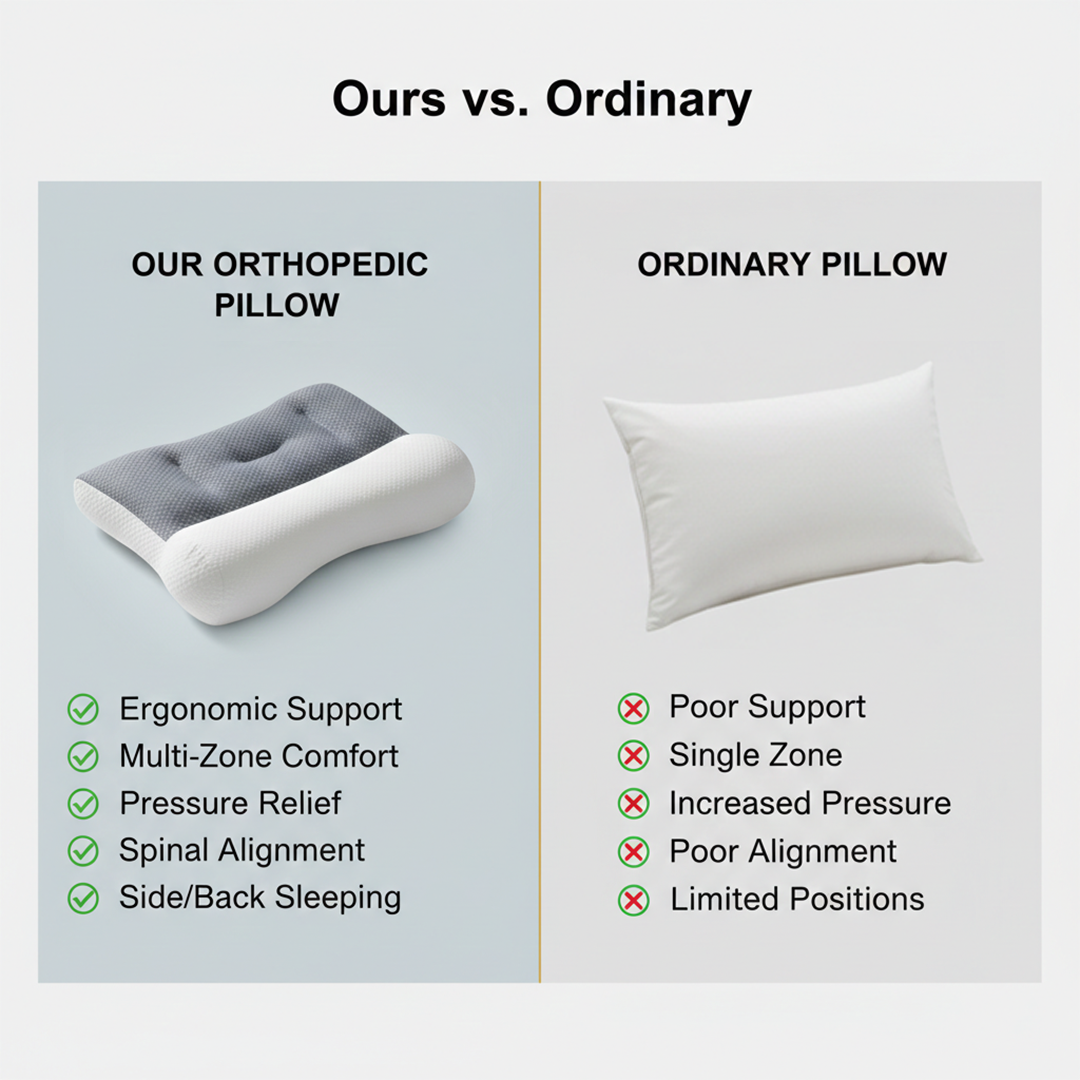 Neck Pillow - Orthopedic Shape - Sleeping Support