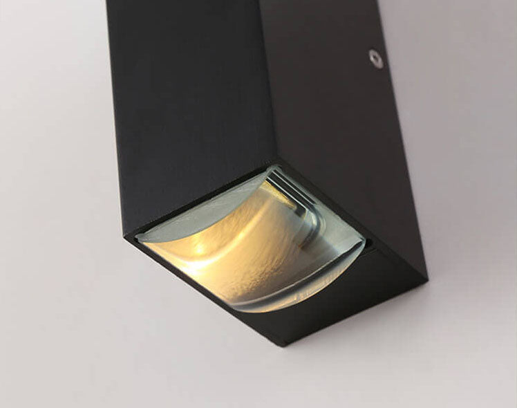 Modern Waterproof LED Outdoor Wall Light | Rectangular Up/Down Aluminium Fixture
