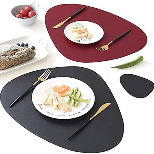Irregular Leather Placemat