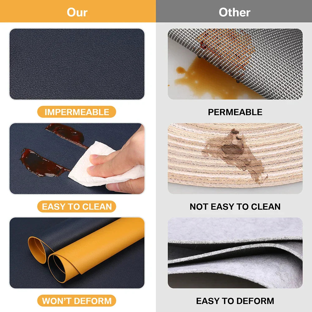 Irregular Leather Placemat