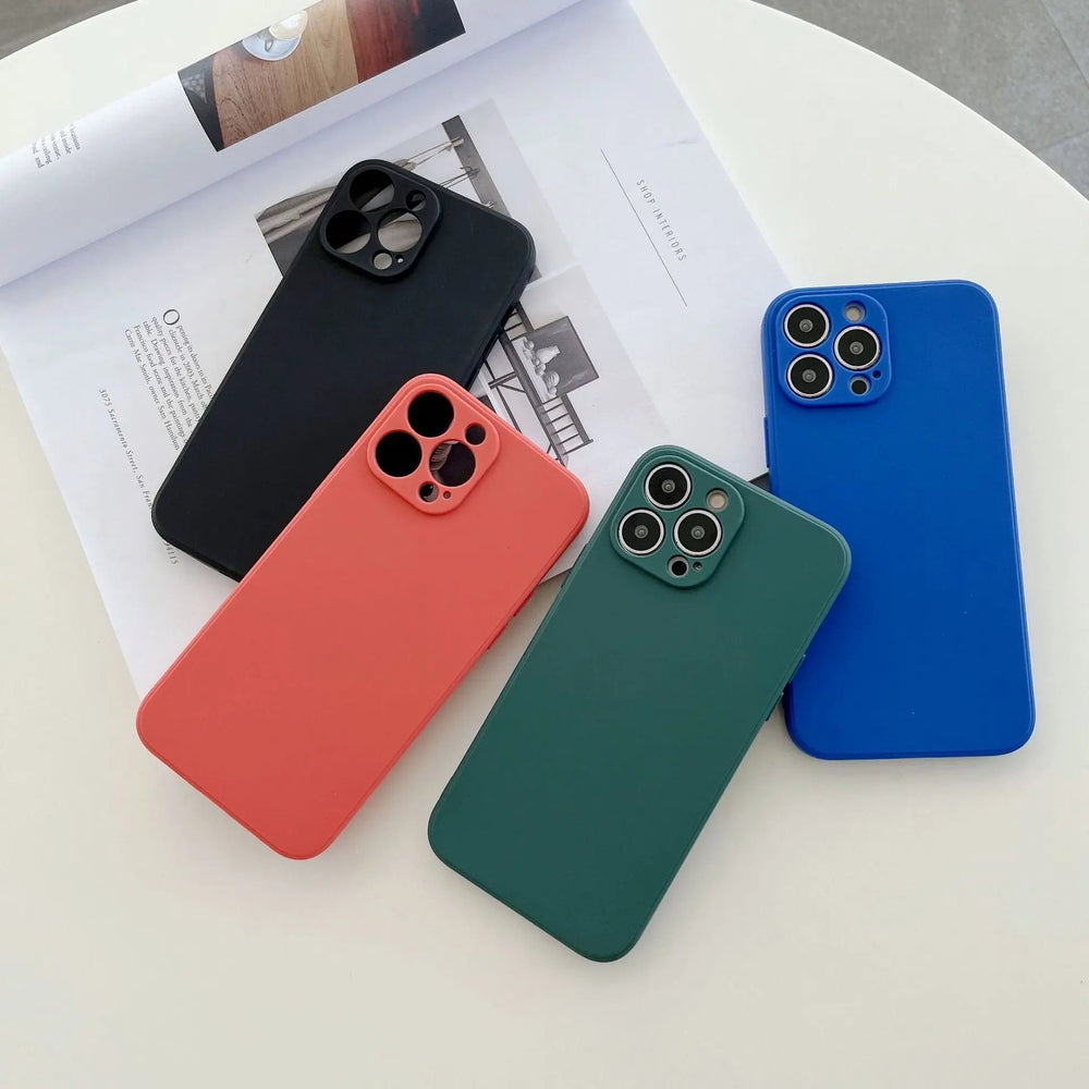 Pastel Solid Colour Silicone iPhone Case