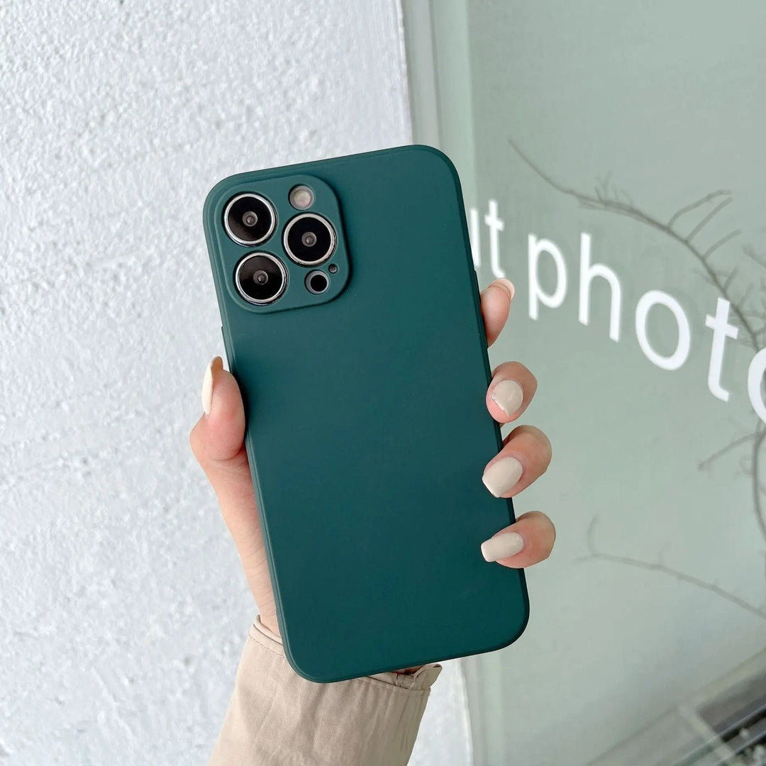 Pastel Solid Colour Silicone iPhone Case