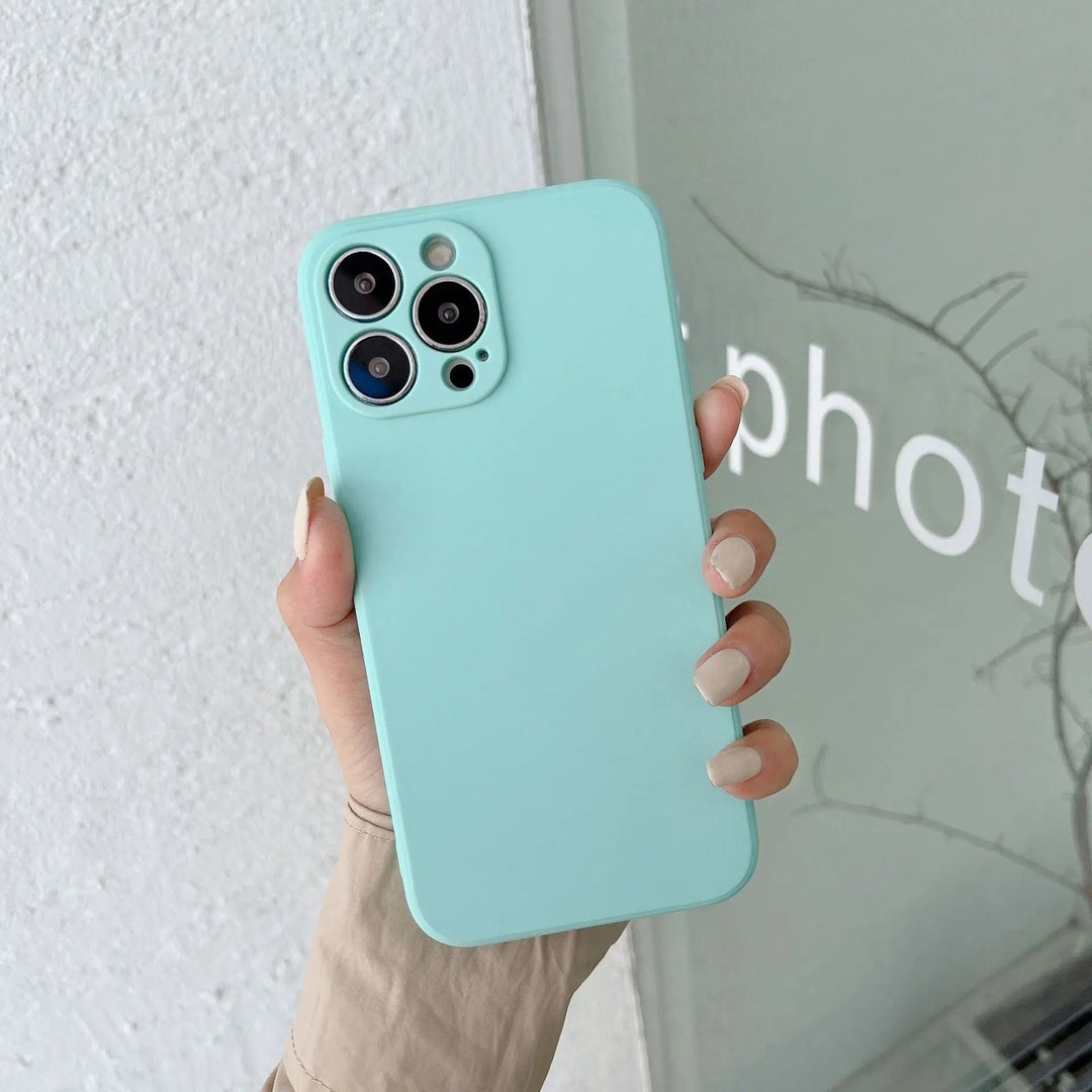 Pastel Solid Colour Silicone iPhone Case
