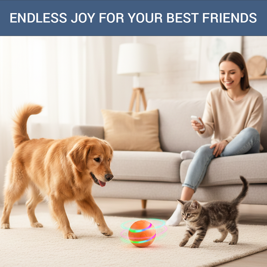 Pet Ball Toy - Interactive - Remote Control