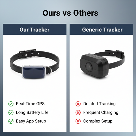 Pet Collar Tracker - GPS Monitoring - Mobile Connectivity