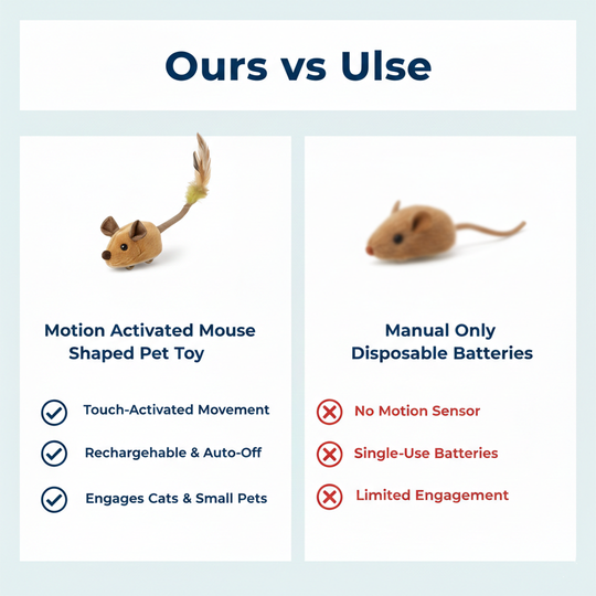 Pet Toy - Motion Activated - Mouse Shape