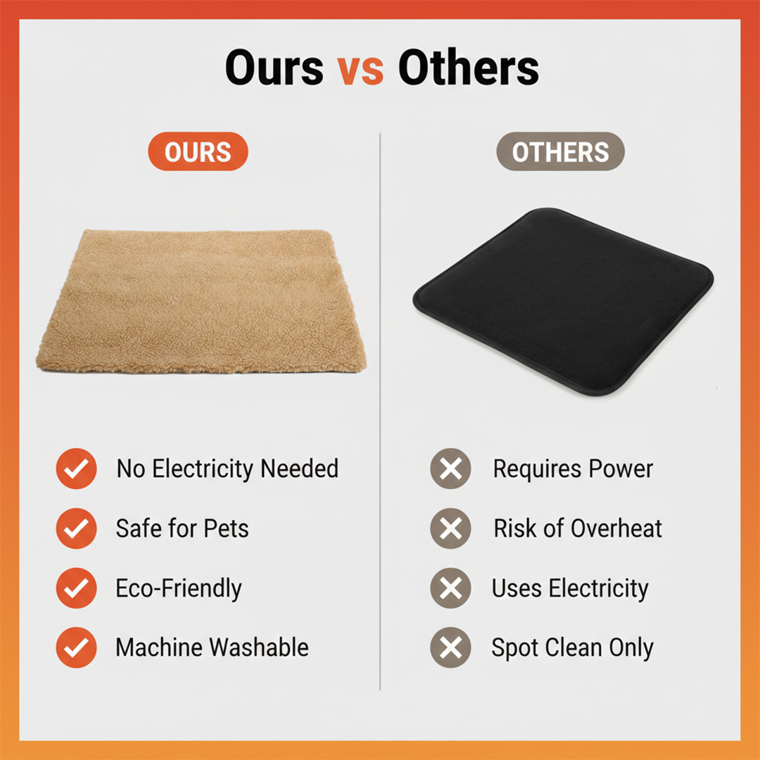 Pet Warming Pad - Self Heating - Washable Mat