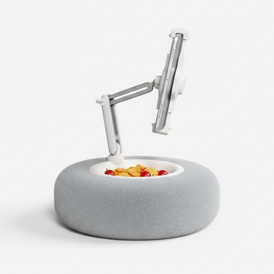 Phone Holder Pillow - Snack Bowl - Plush Fabric