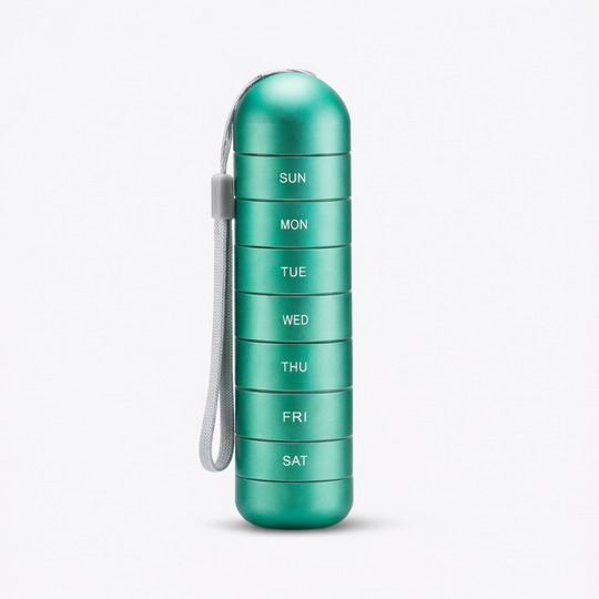 Pill Organizer - Portable Aluminium - Seven Day