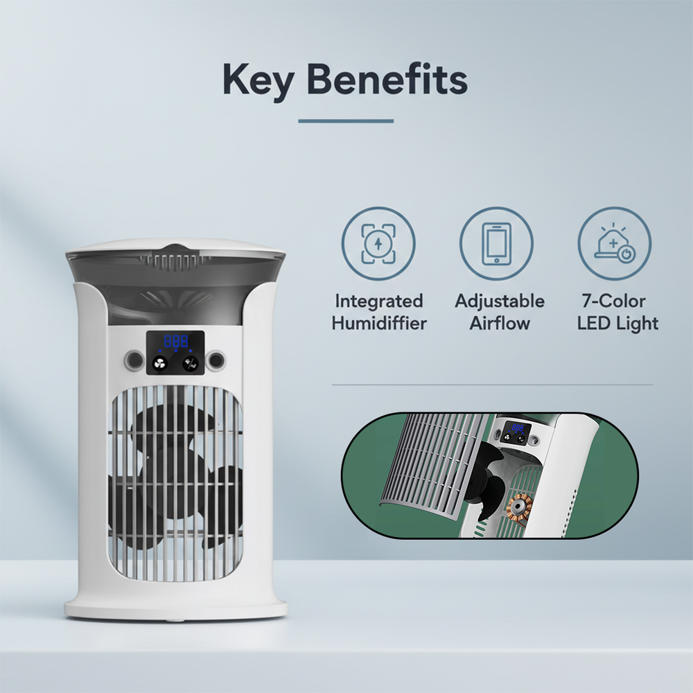 Portable Air Conditioner - Desktop Cooling - USB Powered